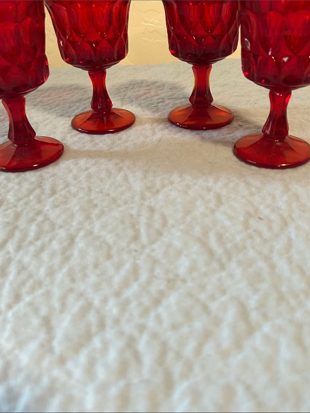 Noritake Perspective-Ruby Red Set of 4 wine Glasses